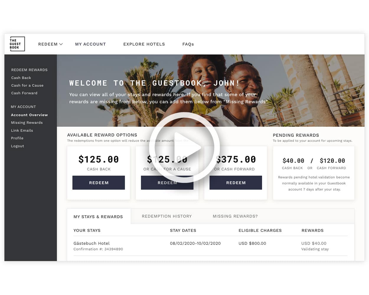The Guestbook Increase Direct Bookings with Cash Back Rewards The