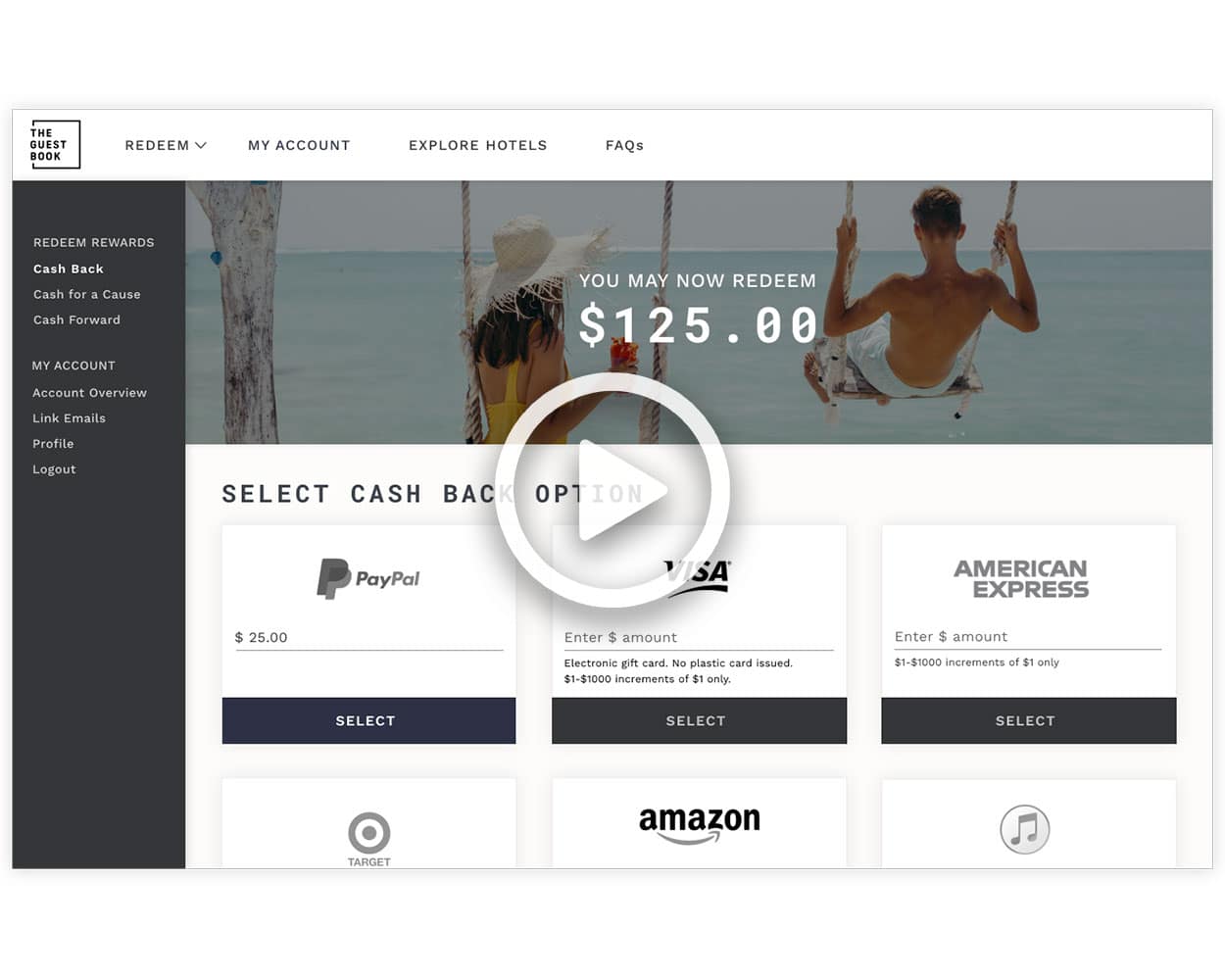 The Guestbook Increase Direct Bookings with Cash Back Rewards The